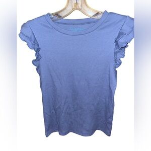 GIRLS / Therabouts Girls Blue Shirt with Ruffles